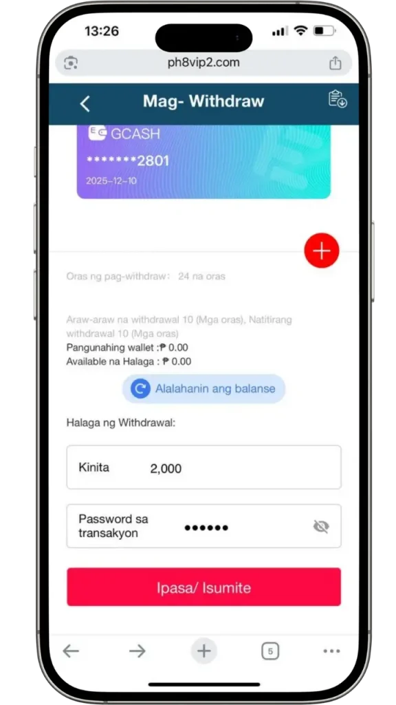 7BET Mag withdraw